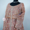 2 Piece Timeless Tea Pink Lehenga with Open Gown - Image 8