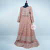 2 Piece Timeless Tea Pink Lehenga with Open Gown - Image 5