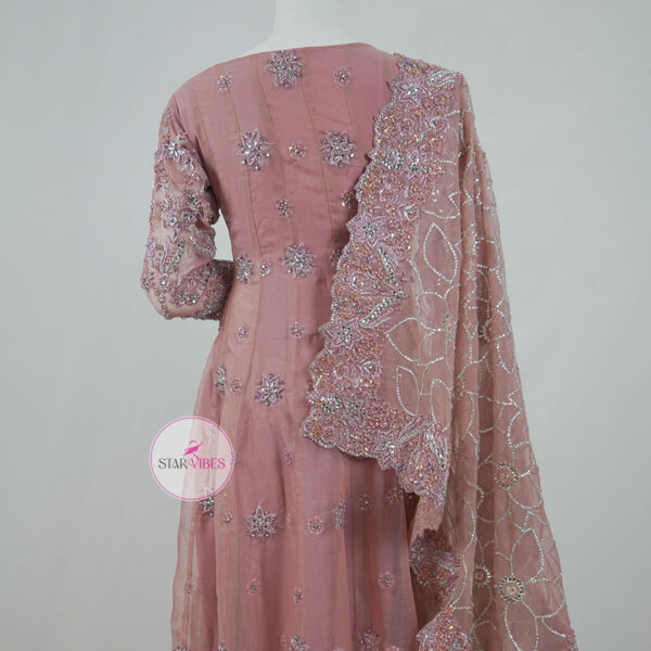 Walima Dress with Handcrafted Dabka and Crystal Detailing - Image 11